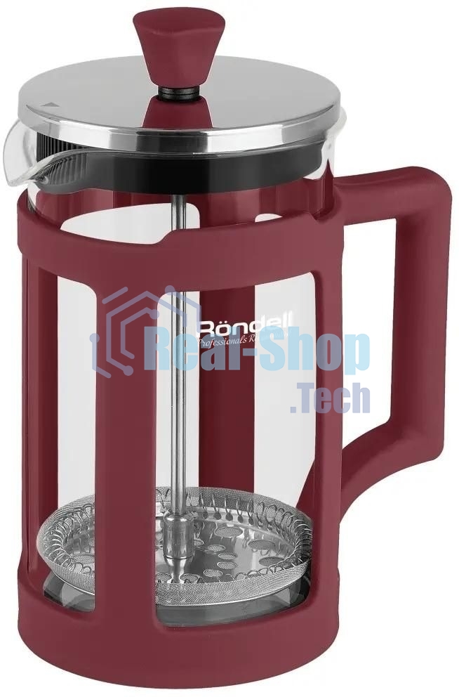 Френч-пресс Rondell Stripes RDS-1641 0.6 л красный