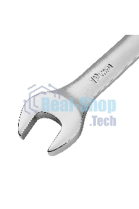 Ключ комбинированный трещоточный Denzel 14713 19 мм, CrV, матовый хром