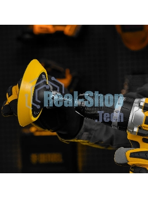 Тарелка опорная для дрели и УШМ Denzel с липучкой, 115 мм, мягкая, с адаптером c М14 на d8