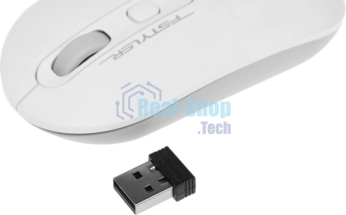Мышь беспроводная A4Tech Fstyler FG20 белый, 2000 dpi, радиоканал, USB, кнопки - 4