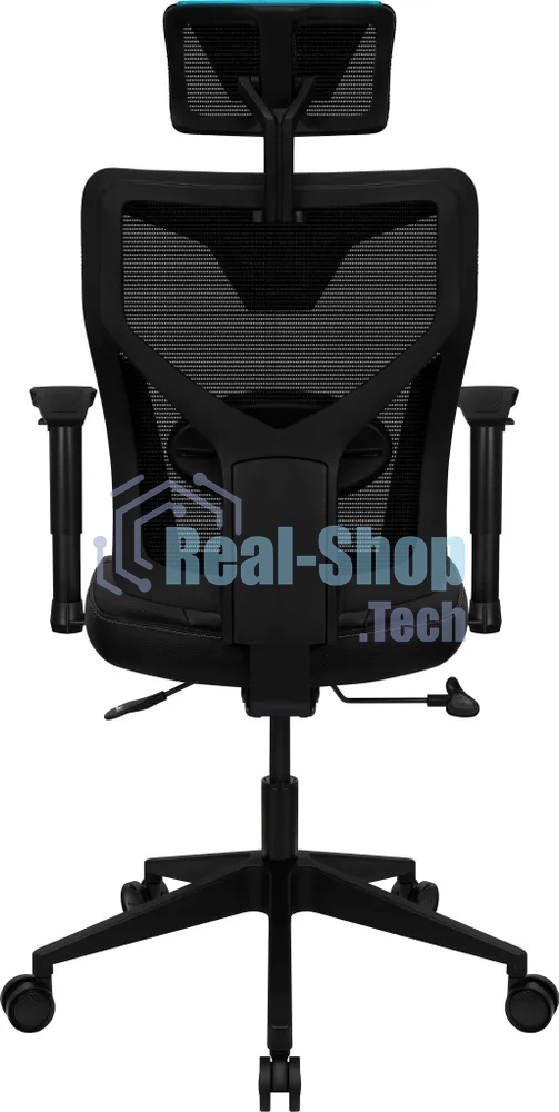 Кресло Aerocool GUARDIAN Ice Blue голубой, сетка, 150 кг, подголовник, регулируемые подлокотники, механизм качания, поясничная подушка