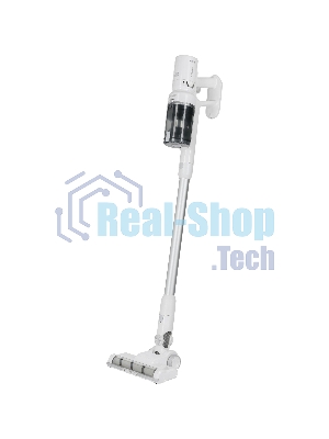 Пылесос вертикальный Nordfrost V 400 белый, питание от сети, 220 Вт, уборка сухая, пылесборник 0.5 л, работа от АКБ max 60 мин