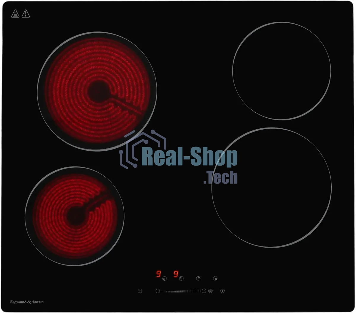 Электрическая варочная панель Zigmund & Shtain CN 42.6 B Hi-Light, независимая, черный