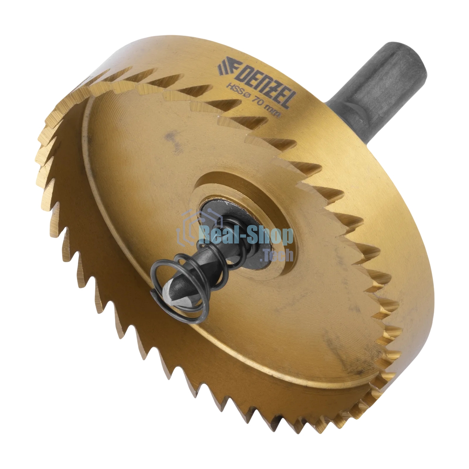 Коронка по металлу Denzel HSS, 70 мм, нитридтитановое покрытие