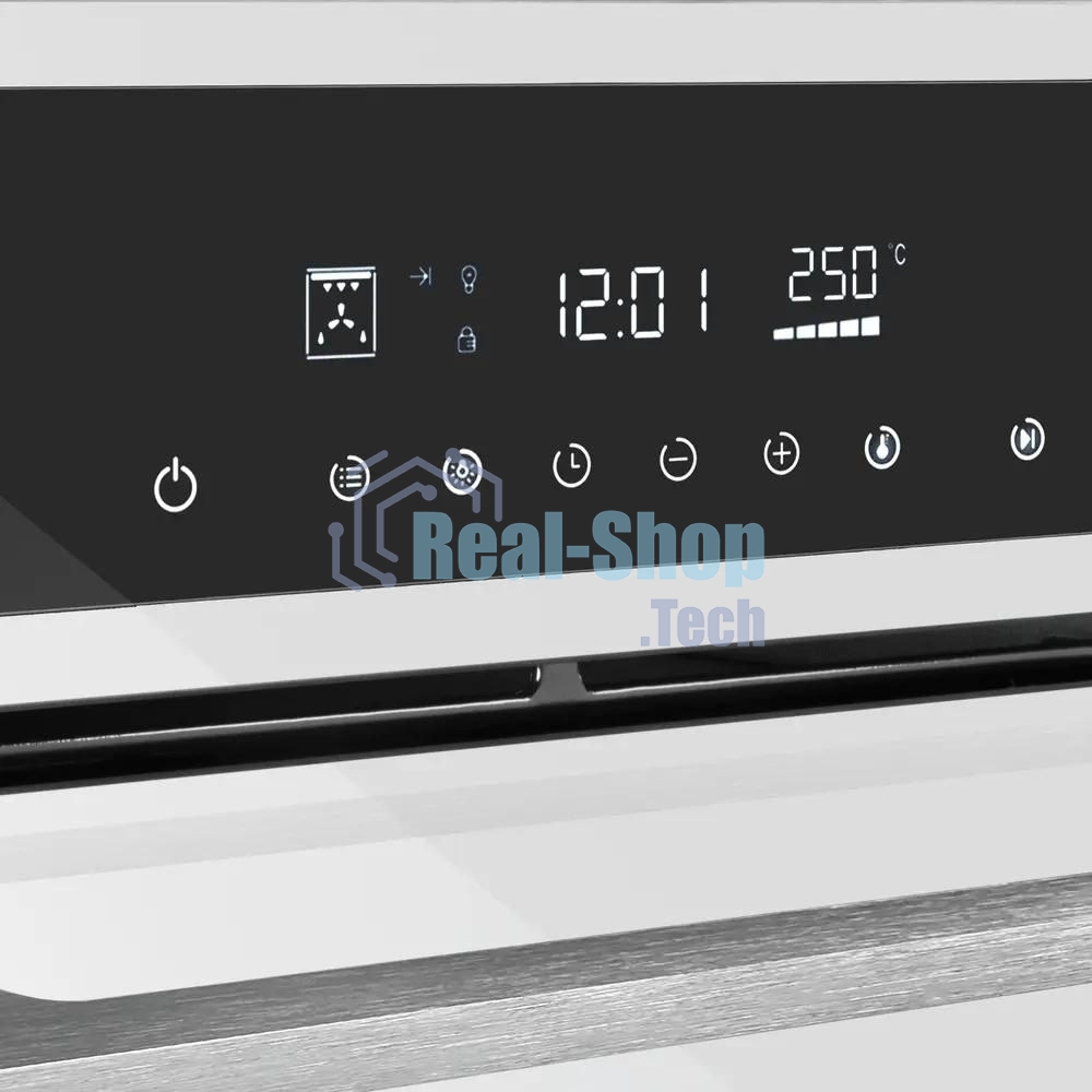 Шкаф духовой электрический Maunfeld AEOD60103W, 60л, дверца с 3 стеклами, белый