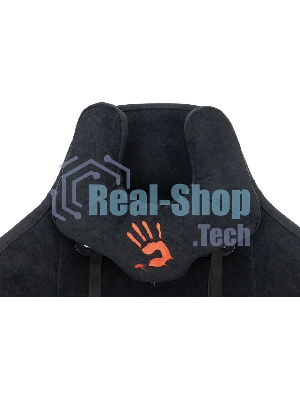 Кресло A4Tech Bloody GC-560 черный, ткань, 150 кг, подголовник, регулируемые подлокотники, механизм качания