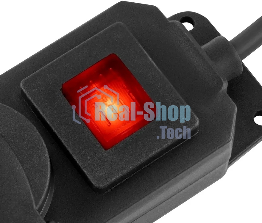 Сетевой фильтр Buro 400MDP-10-B 10м (4 розетки) черный (коробка)