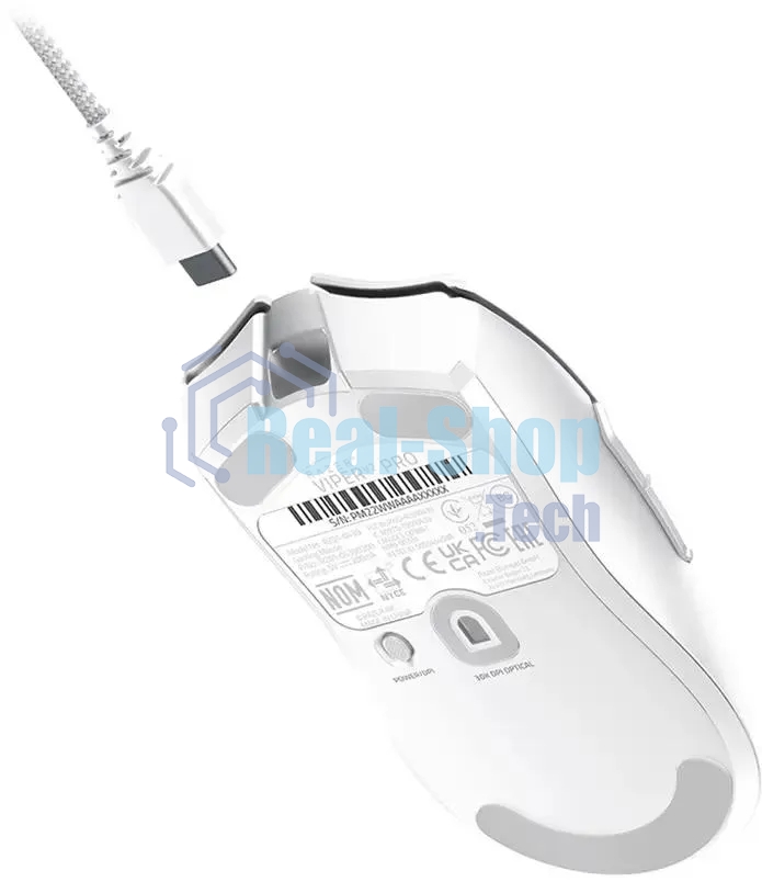 Мышь беспроводная/проводная Razer Viper V2 Pro белый, 30000 dpi, радиоканал, USB, кнопки - 5