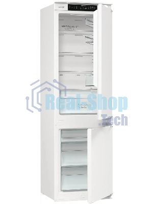 Встраиваемый холодильник Gorenje NRKI517141 белый двухкамерный 175/68 л морозилка снизу, No Frost