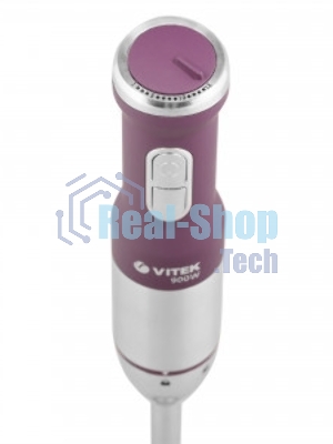 Блендер погружной Vitek VT-3415 бордовый, 900 Вт, плавная регулировка, турбо