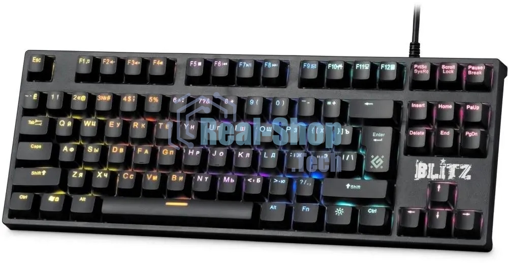 Клавиатура проводная Defender Blitz GK-240L RU, USB, черный