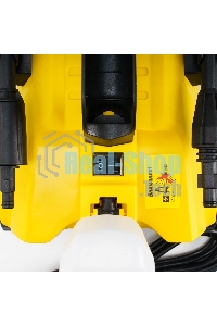 Мойка высокого давления 130/70 бар, KOLNER K140F, на 4 колесах, 1600Вт, 480л/ч, метал.помпа, шланг ВД 5м, кабель 5м, самовсас, Auto stop (пеногенератор)