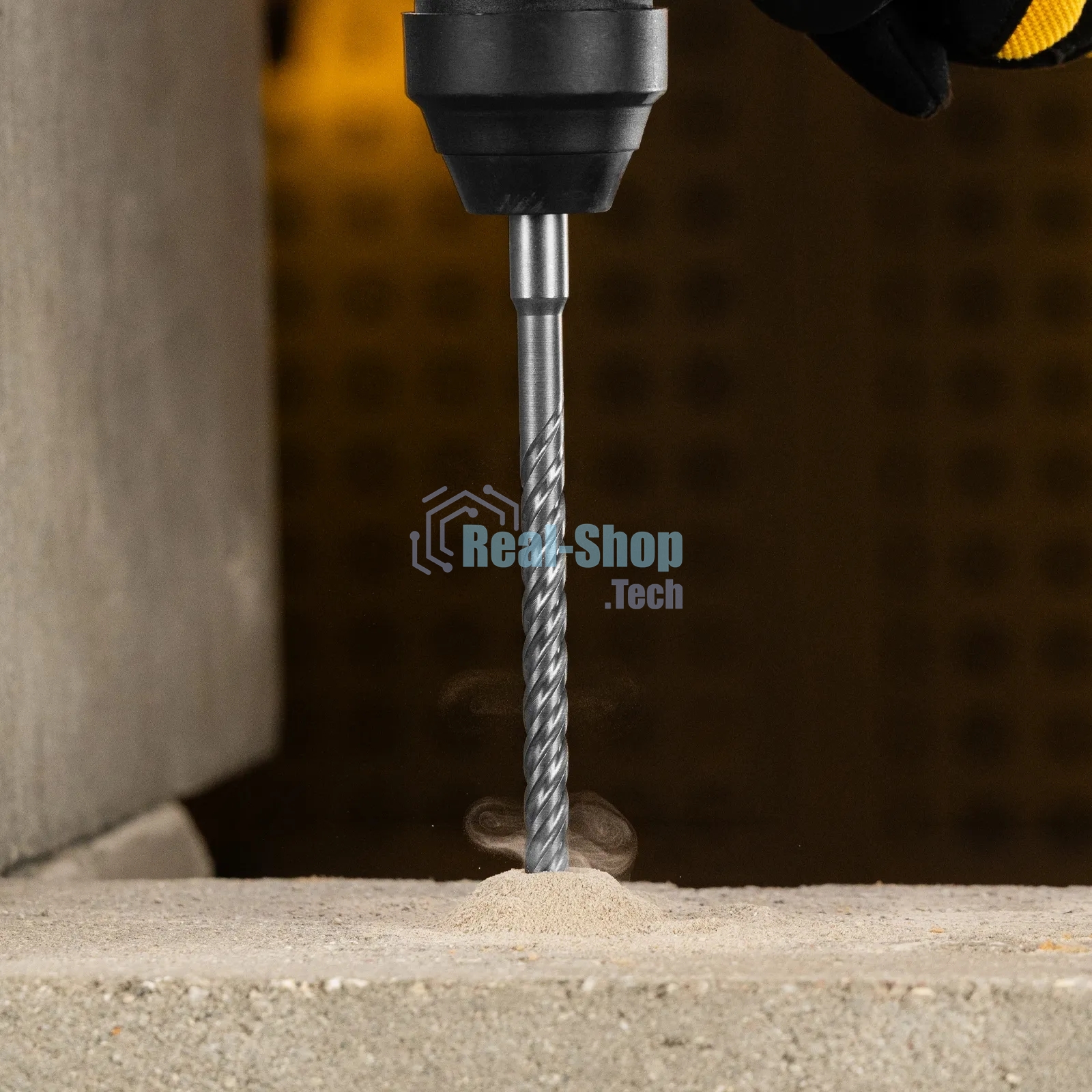 Бур по бетону Denzel цельная крестовая пластина, 8x265 мм, SDS PLUS