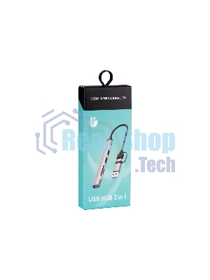USB-концентратор VCOM DH297, USB 3.0/USB Type-C, USB/SD/TF, USB