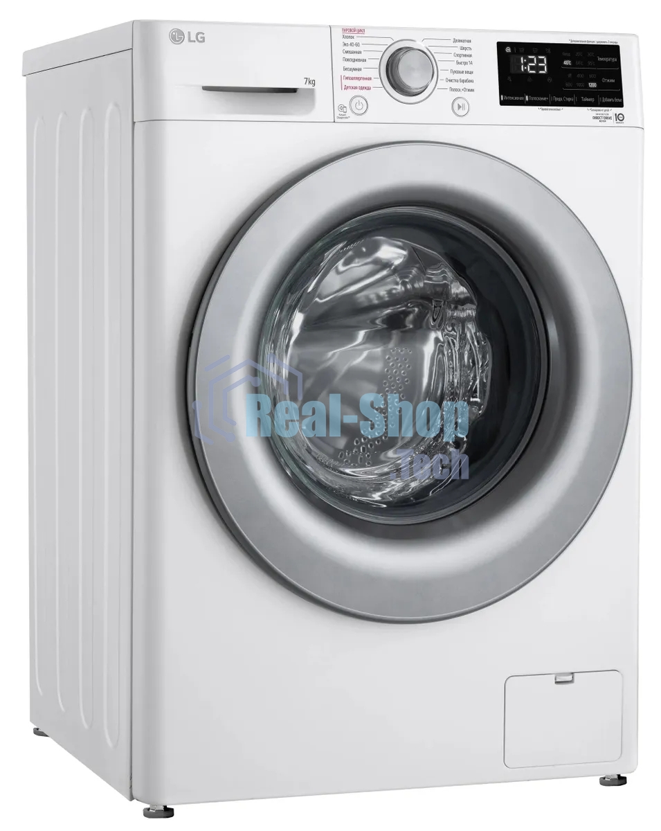 Стиральная машина LG F2V3HS4W белый, загрузка фронтальная 7 кг, 1200 об/мин., класс: A