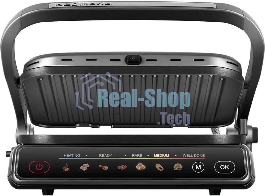 Гриль электрический Redmond SteakMaster GM-300 cерый/металл, 2100 Вт