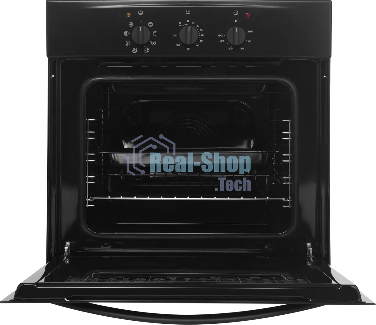 Духовой шкаф электрический Gefest 602-01 А черный, встраиваемый