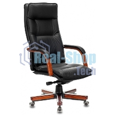 Кресло руководителя Бюрократ T-9927Walnut слоновая кость кожа крестов. металл/дерево