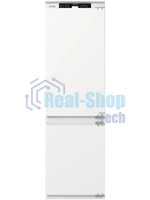 Встраиваемый холодильник Gorenje NRKI517141 белый двухкамерный 175/68 л морозилка снизу, No Frost