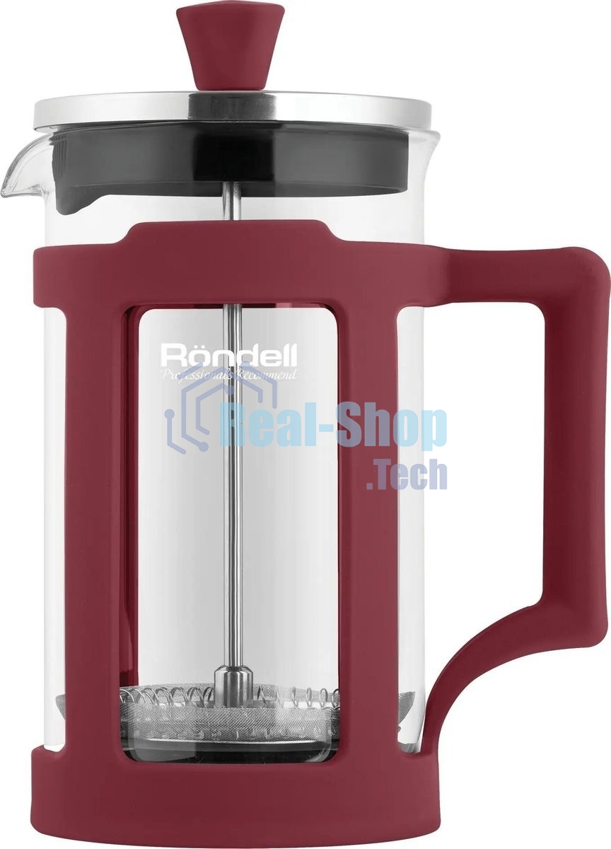 Френч-пресс Rondell Stripes RDS-1641 0.6 л красный