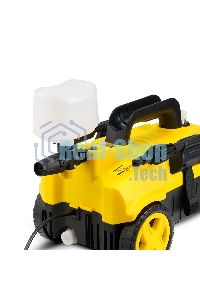 Мойка высокого давления 130/70 бар, KOLNER K140F, на 4 колесах, 1600Вт, 480л/ч, метал.помпа, шланг ВД 5м, кабель 5м, самовсас, Auto stop (пеногенератор)