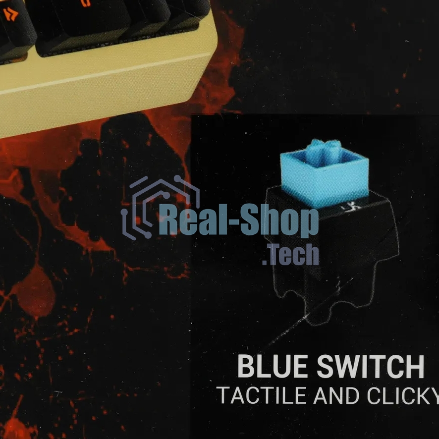 Клавиатура проводная A4Tech Bloody B810RC Punk USB желтый/черный