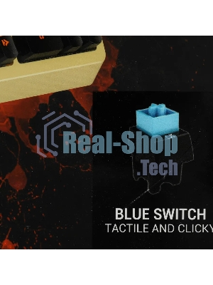 Клавиатура проводная A4Tech Bloody B810RC Punk USB желтый/черный