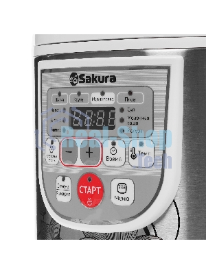 Мультиварка Sakura SA-7753W 5 л, 800 Вт, функция 