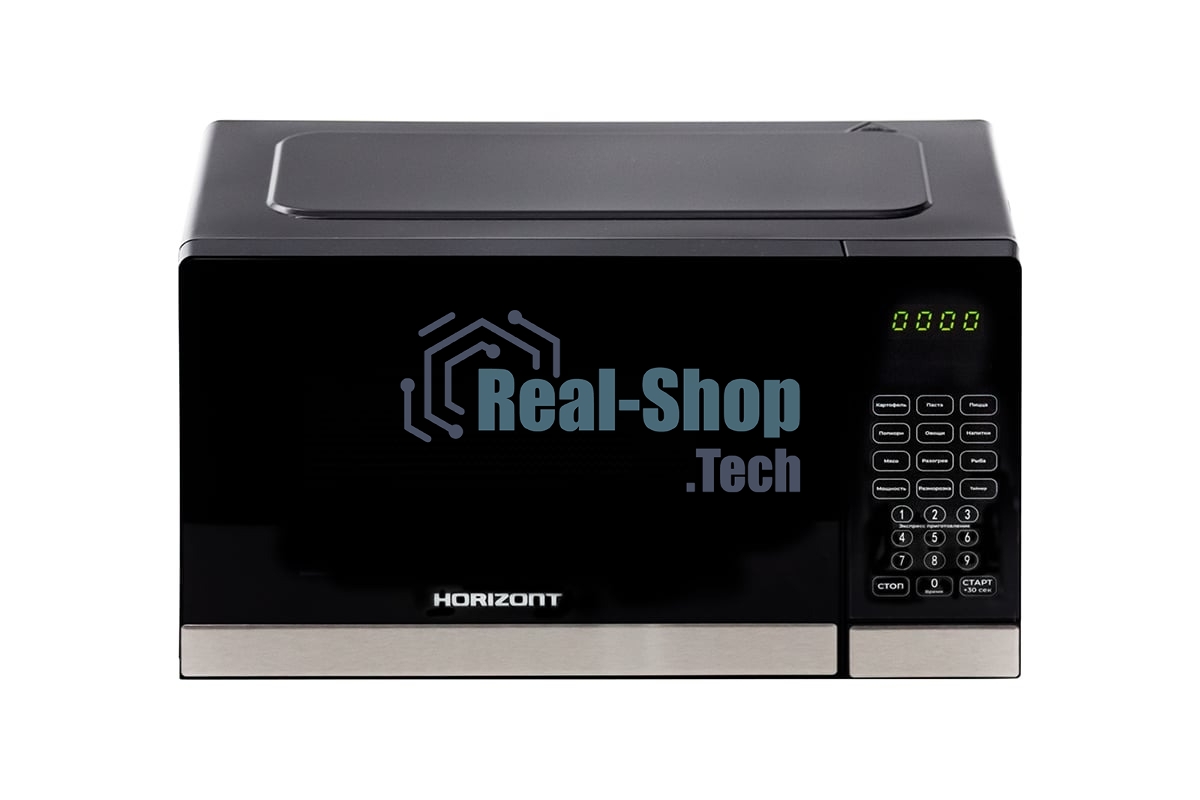 Микроволновая печь Horizont HSD202B черный, 20 л, 700 Вт, переключатели - сенсор