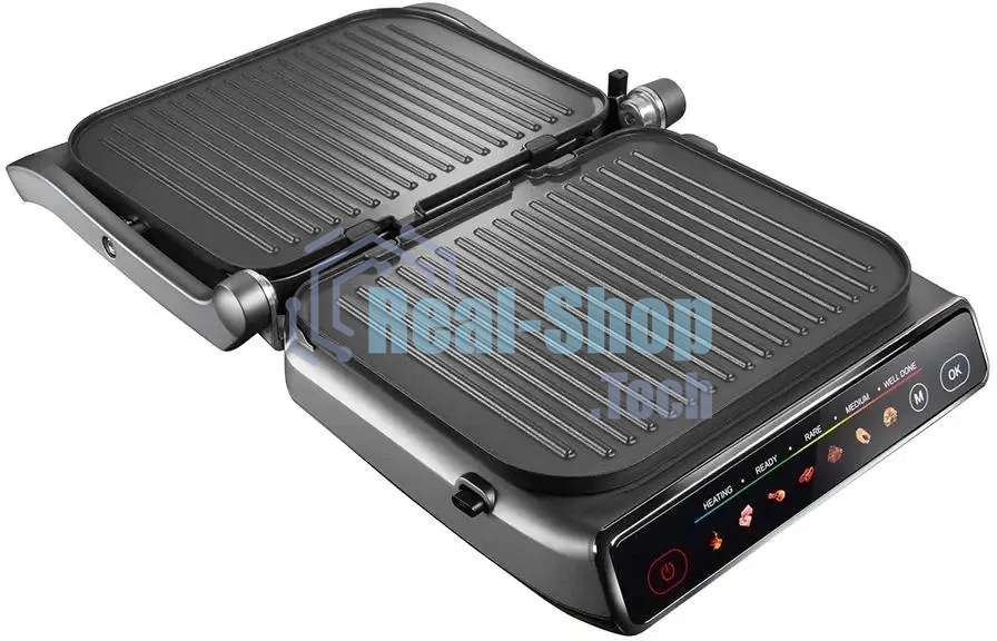 Гриль электрический Redmond SteakMaster GM-300 cерый/металл, 2100 Вт