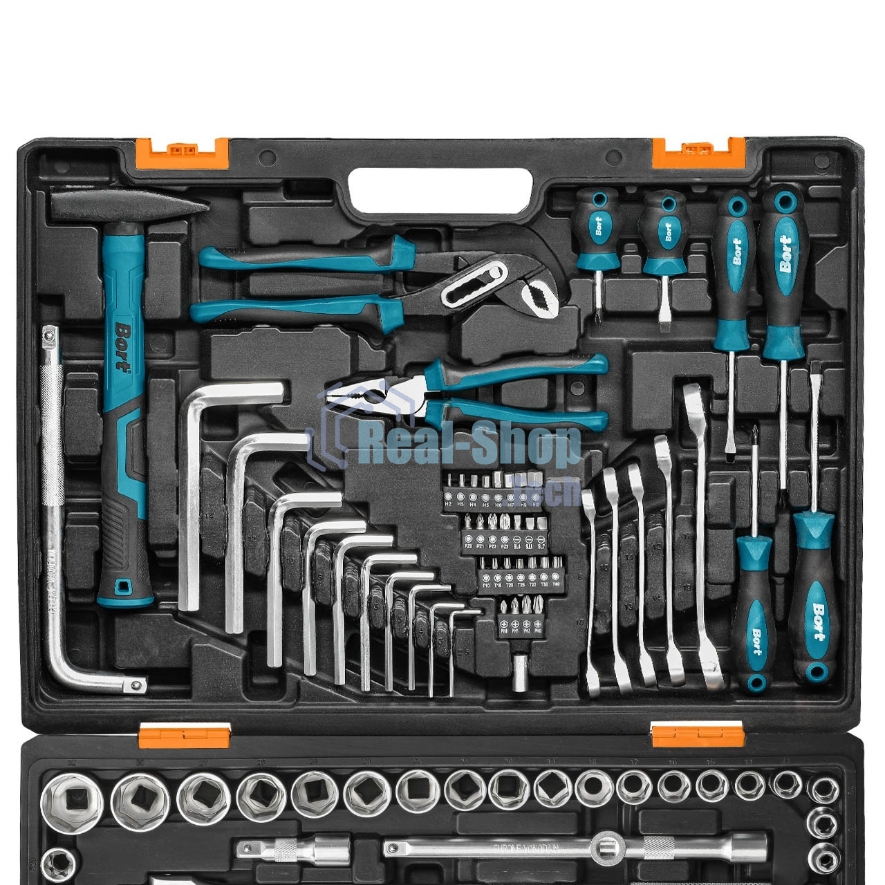 Набор ручного инструмента Bort BTK-142U