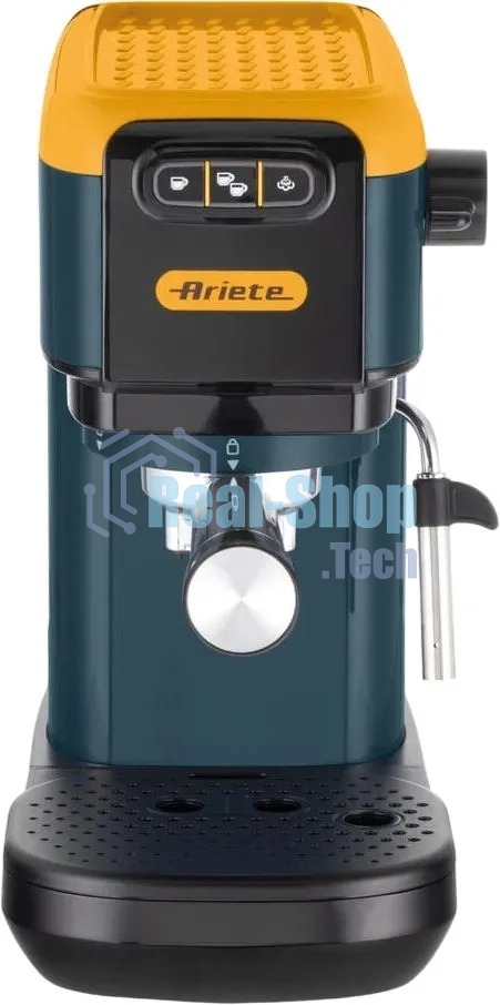 Кофеварка рожковая Ariete 00M139916AR0 маренго/желтый, молотый/капсулы, 1,1 л, 1300 Вт, 15 бар