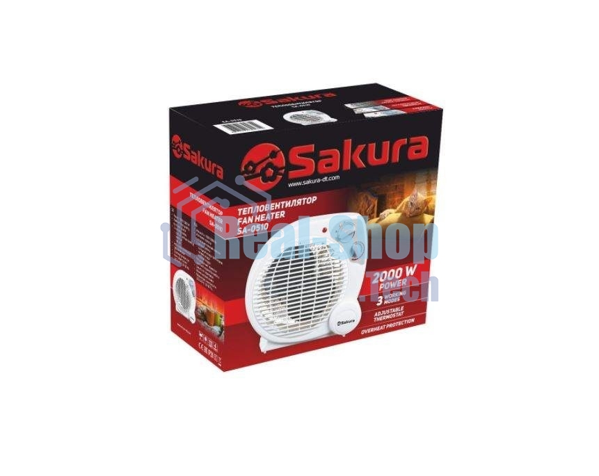 Тепловентилятор Sakura SA-0510 спир сер