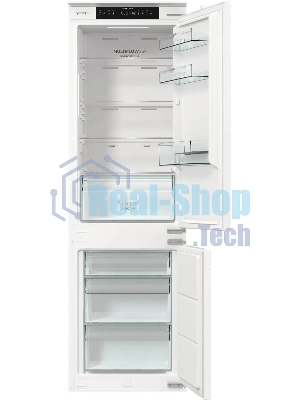 Встраиваемый холодильник Gorenje NRKI517141 белый двухкамерный 175/68 л морозилка снизу, No Frost