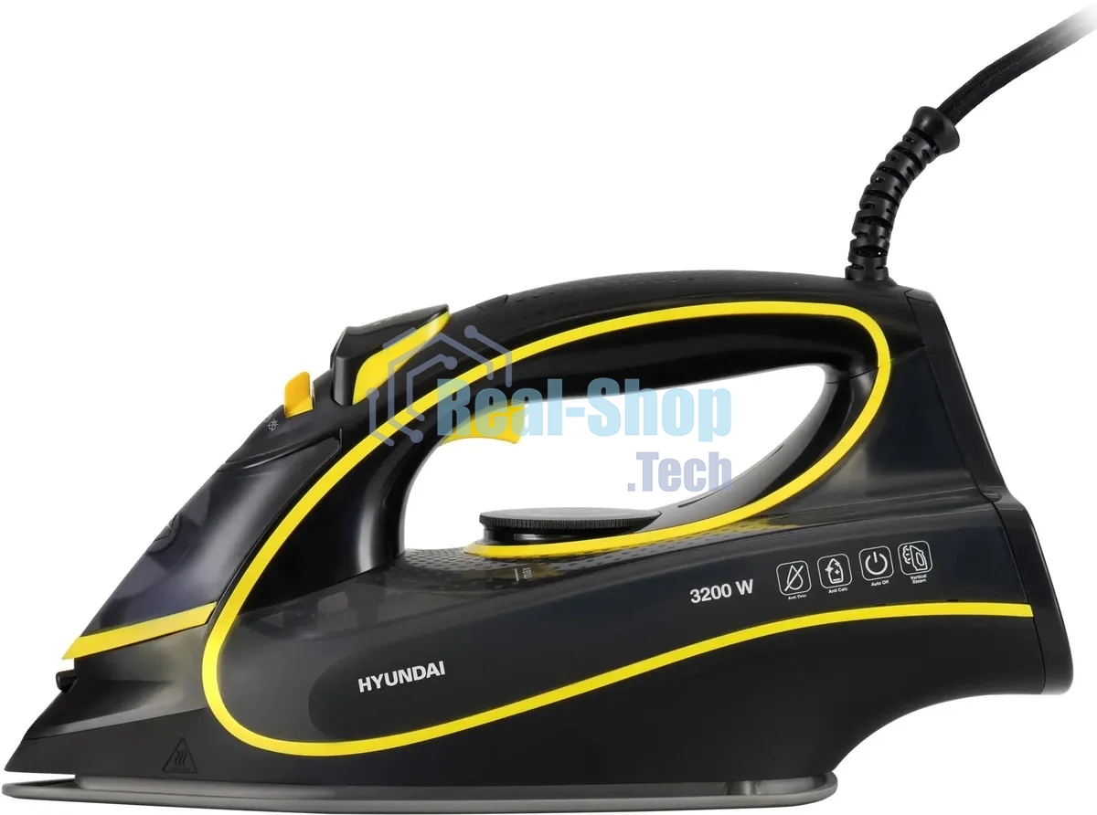 Утюг Hyundai H-SI01560 3200Вт черный/желтый