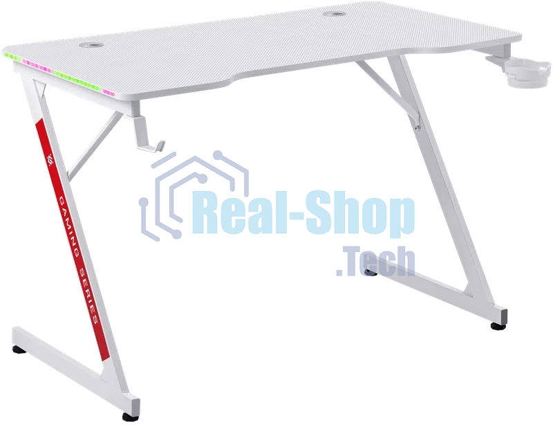 Стол игровой Defender GAMING SOLAS белый