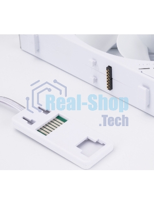 Кулер для корпуса Thermalright TL-M12QRW Reverse (124x120x25mm, 4-pin PWM, ARGB, 47.6CFM, 23.2dBA, 1500RPM, White)