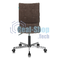 Кресло Бюрократ CH-330M/LT-10 темно-коричневый, экокожа, 120 кг, механизм качания, без подлокотников