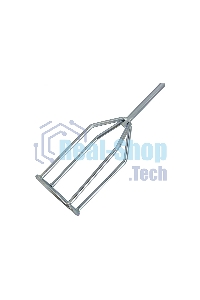 Миксер для гипсовых смесей Denzel, 80 х 530 мм, оцинкованный, шестигранный хвостовик 8 мм