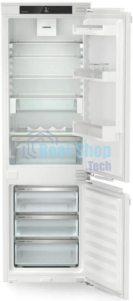 Встраиваемый холодильник Liebherr ICc 5123 белый двухкамерный 182/80л морозилка снизу, капельная система