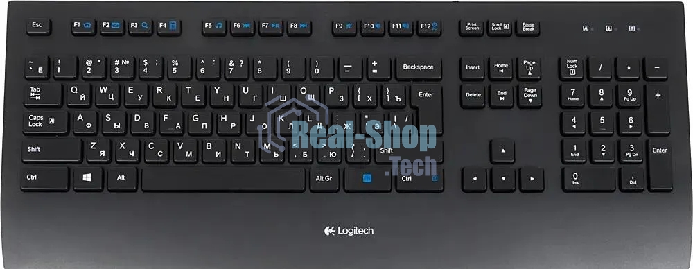 Клавиатура проводная Logitech Keyboard K280E (920-005215) USB черный