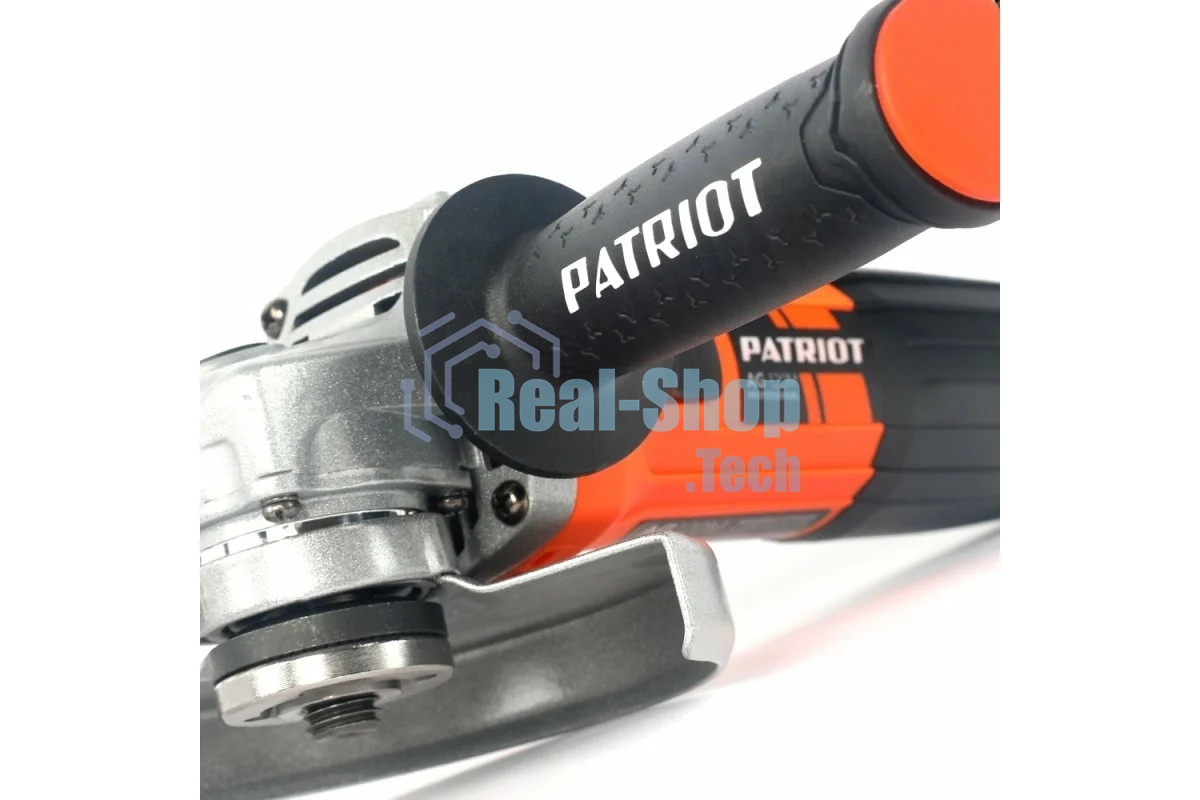 Угловая шлифовальная машина PATRIOT AG 120Mвибро, пылезащищенная. 720 Вт, Диск 125 мм, 11000 об/мин