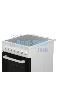 Плита электрическая Beko FSE57110GW белый, конфорок 4 шт, духовка 55 л, гриль, 50 см x 85 см x 60 см