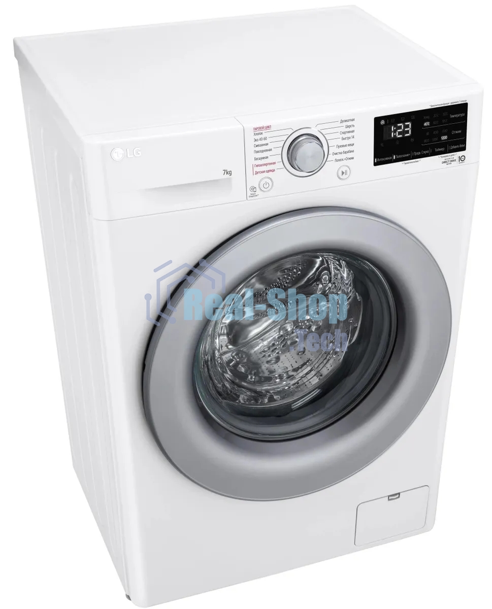 Стиральная машина LG F2V3HS4W белый, загрузка фронтальная 7 кг, 1200 об/мин., класс: A