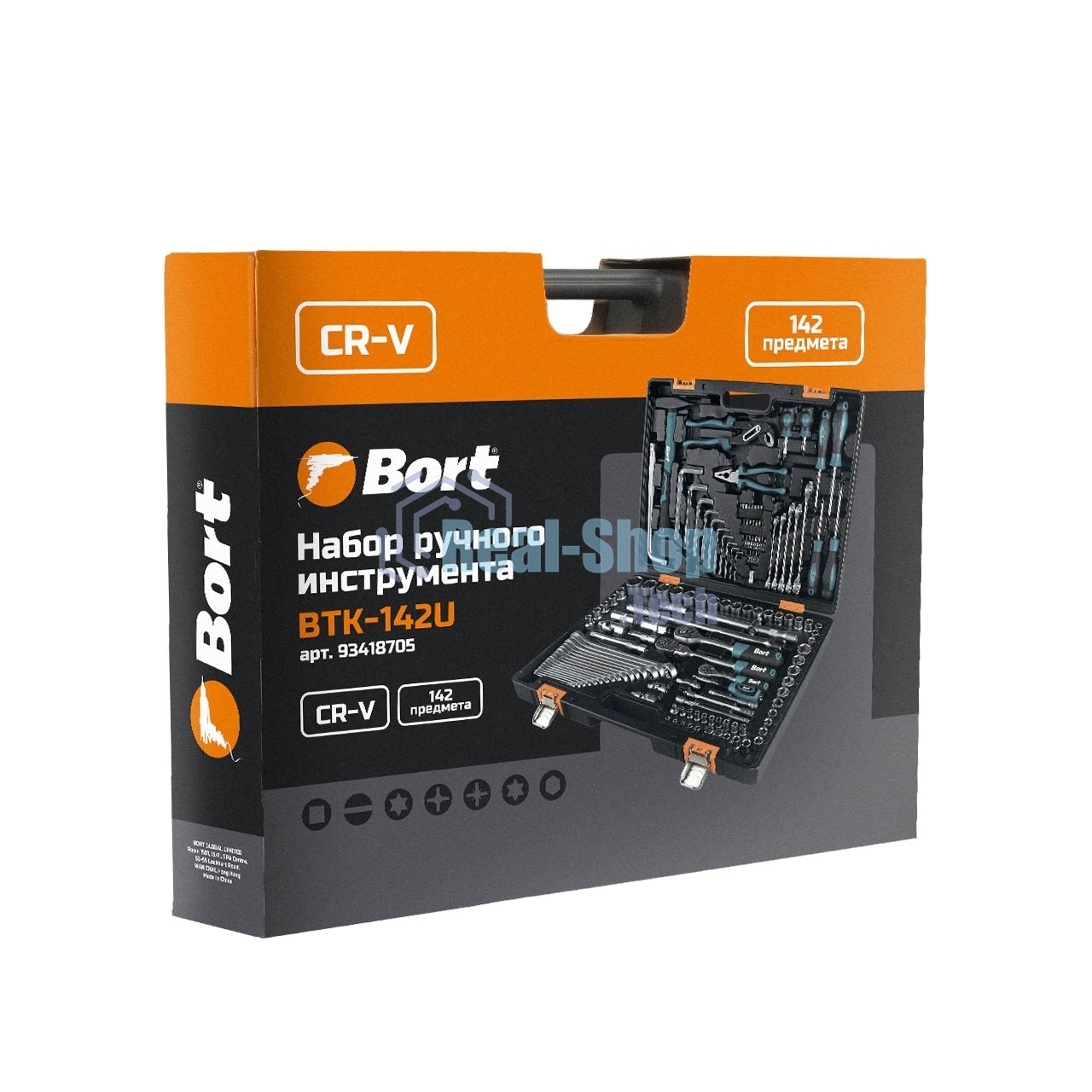 Набор ручного инструмента Bort BTK-142U