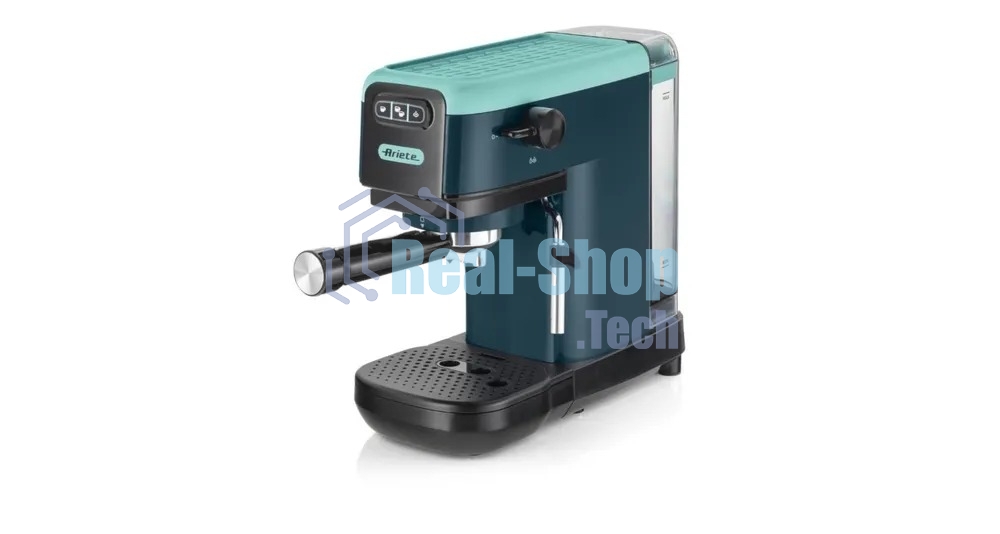 Кофеварка рожковая Ariete 00M139917AR0 маренго/голубой, молотый/капсулы, 1,1 л, 1300 Вт, 15 бар
