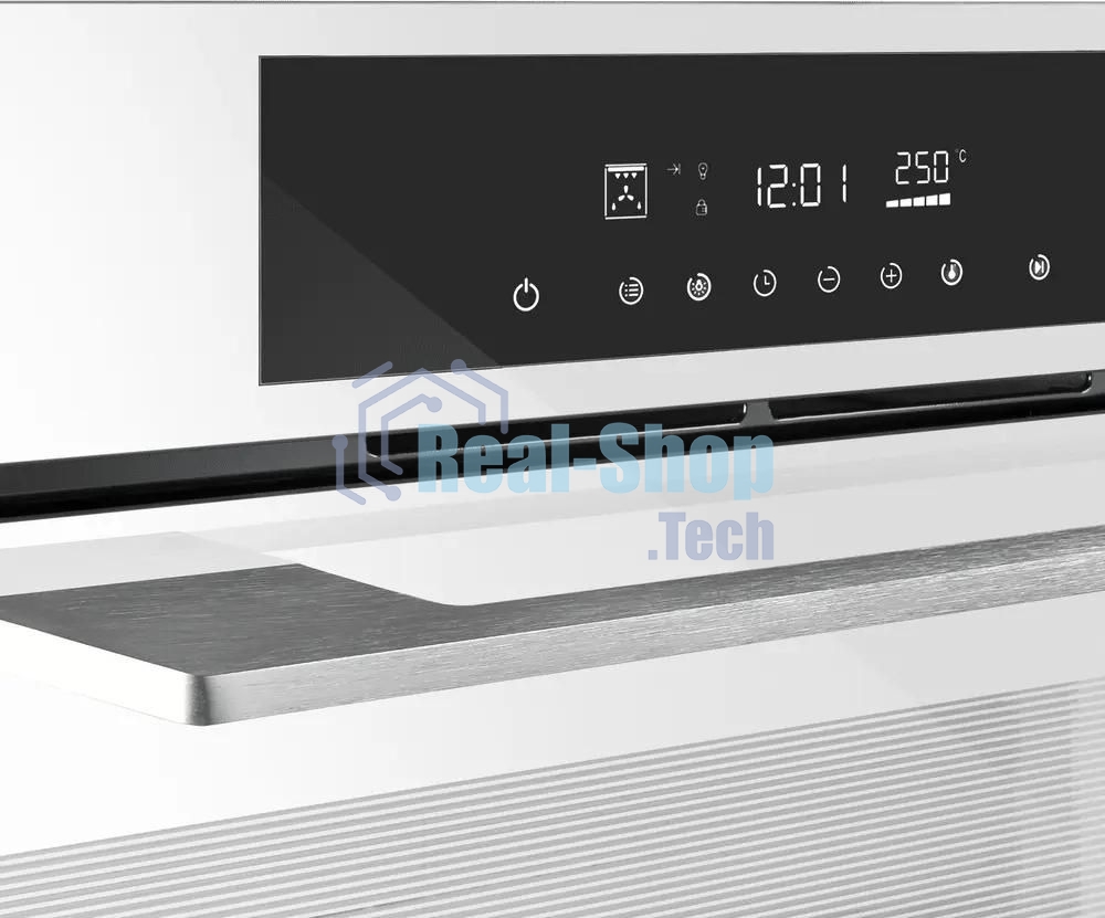 Шкаф духовой электрический Maunfeld AEOD60103W, 60л, дверца с 3 стеклами, белый
