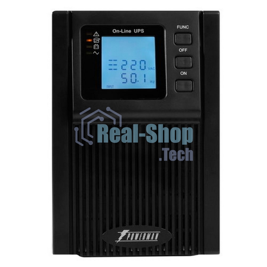Источник бесперебойного питания PowerMan Online 1000I / 1000 ВА / 900 Вт / 4 x CEE 7 (евророзетка)