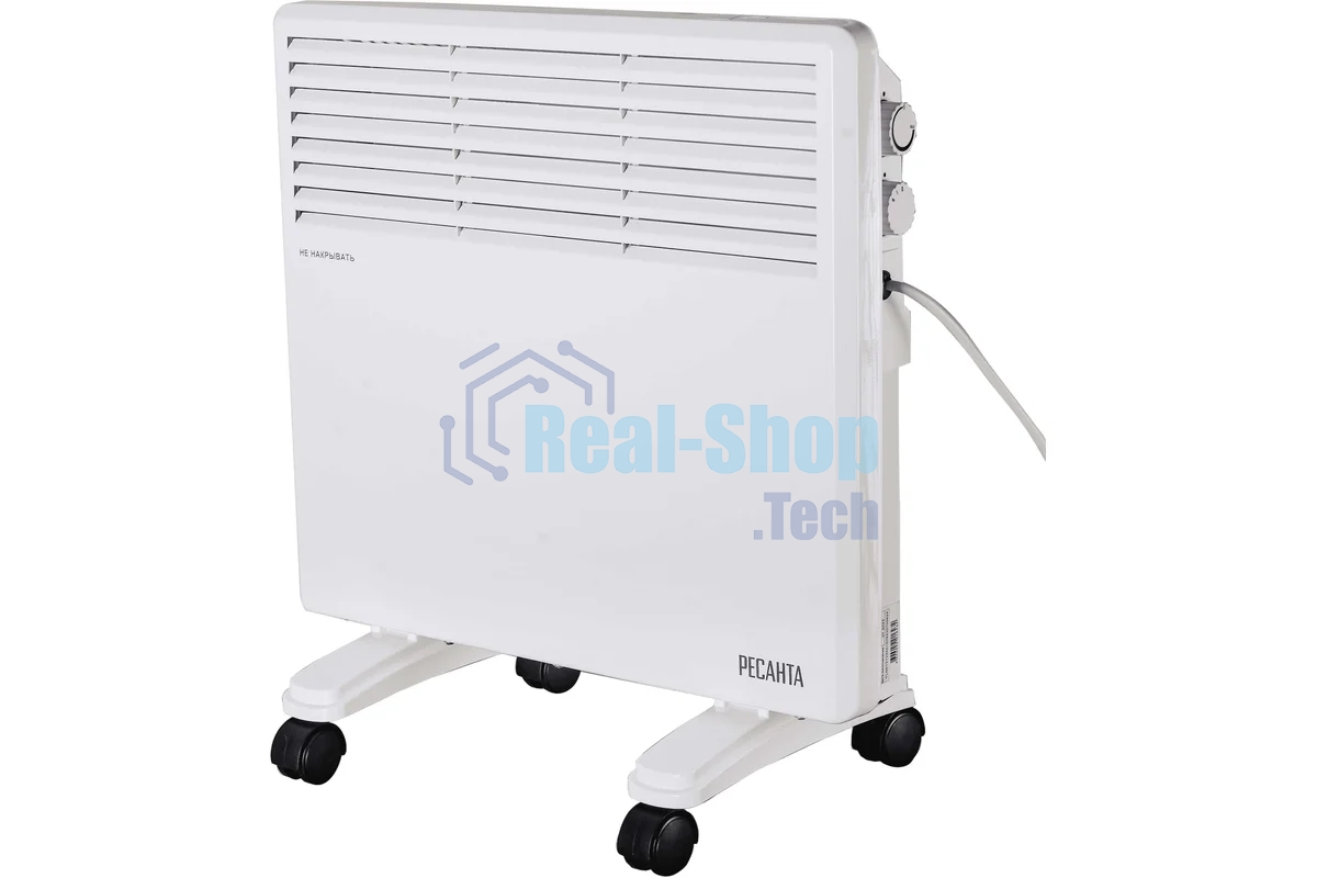 Конвектор Ресанта ОК-1000 белый, 1000 Вт, 15 м2, термостат