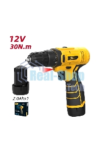 Дрель-шуруповерт аккумуляторная Deli DL-DZ12-4A2, 12В, 1 АКБ